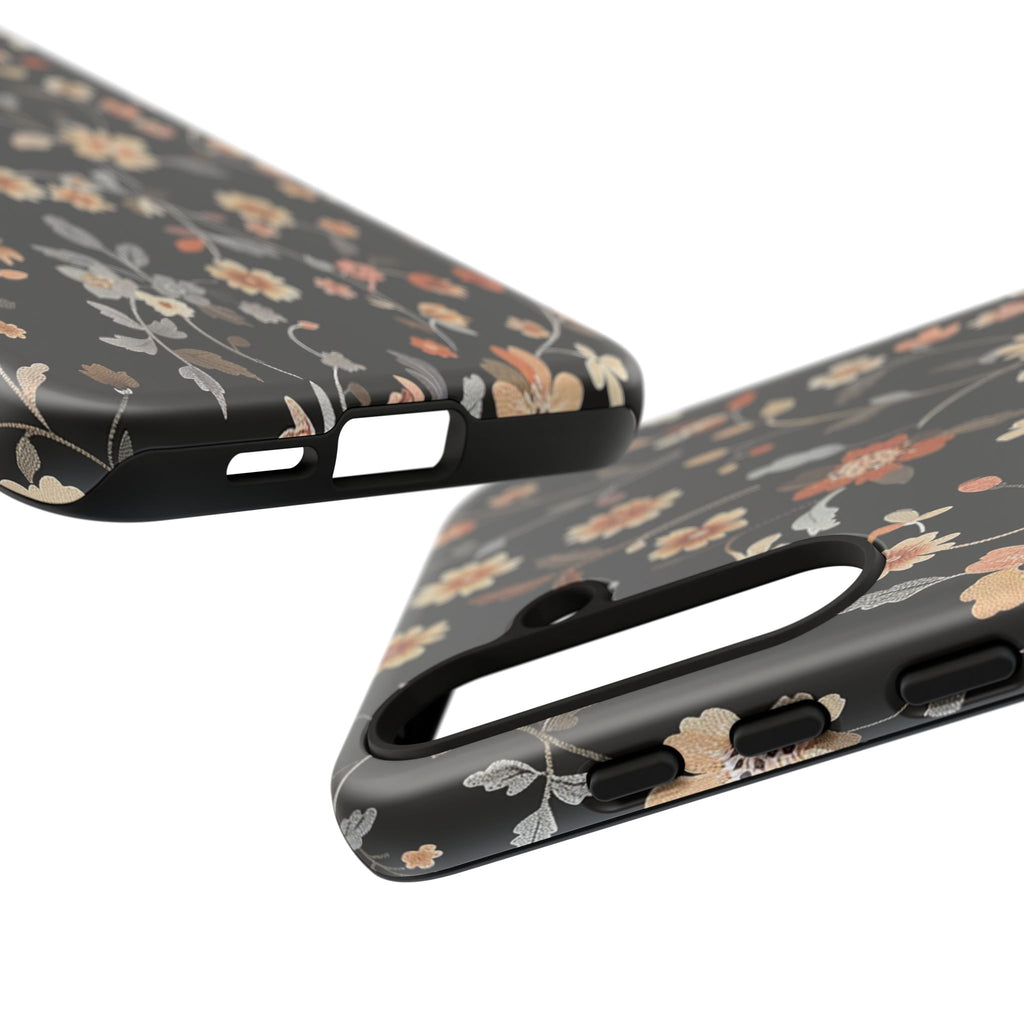 Floral Field on Black Case