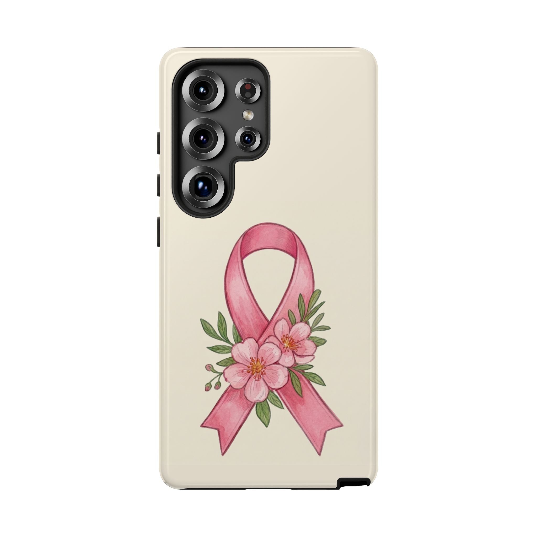 Floral Breast Cancer Awareness Case
