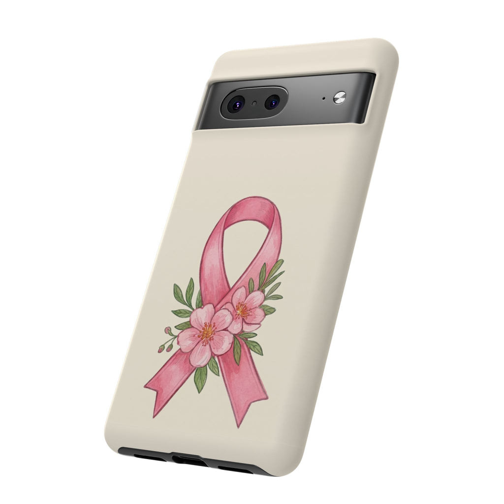 Floral Breast Cancer Awareness Case