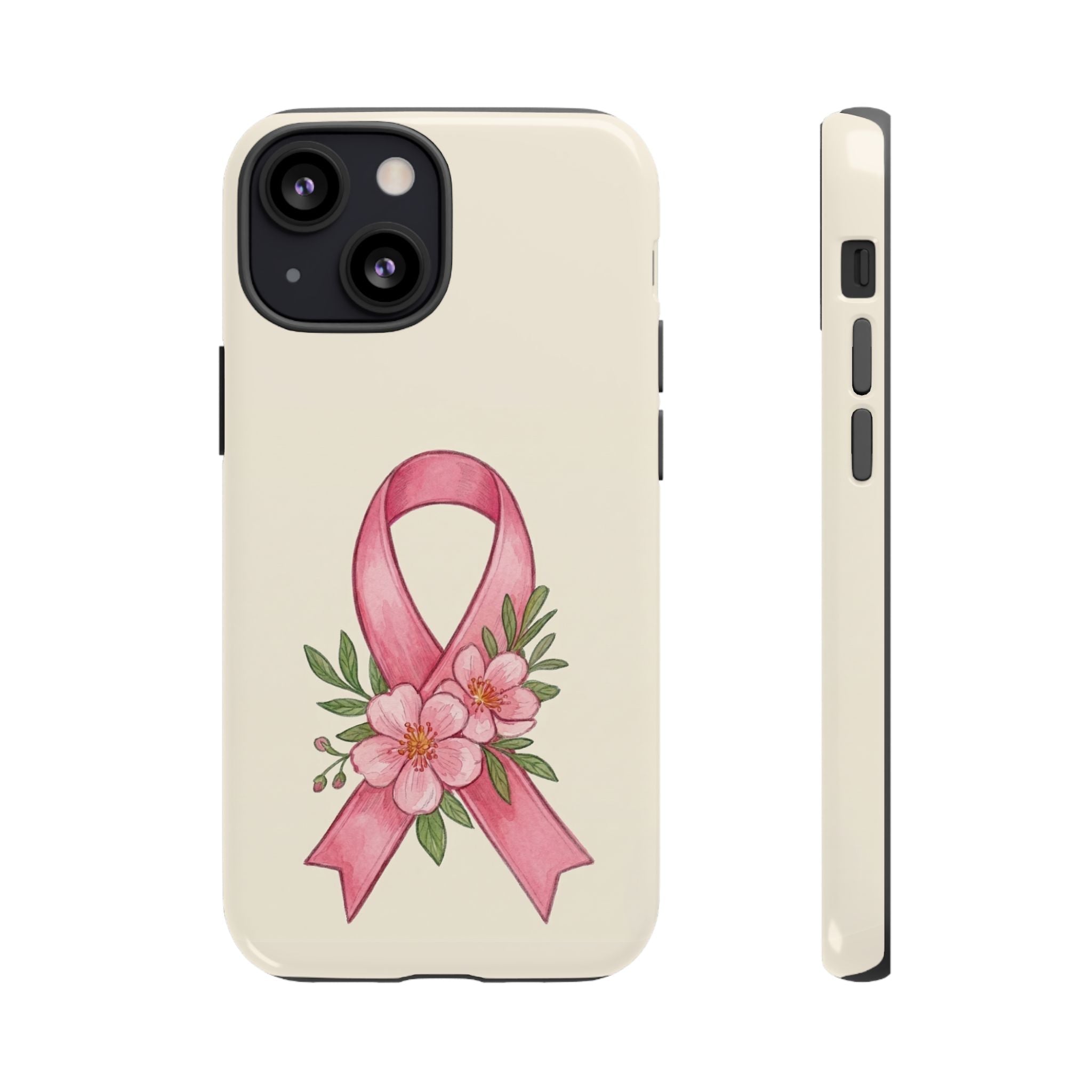 Floral Breast Cancer Awareness Case