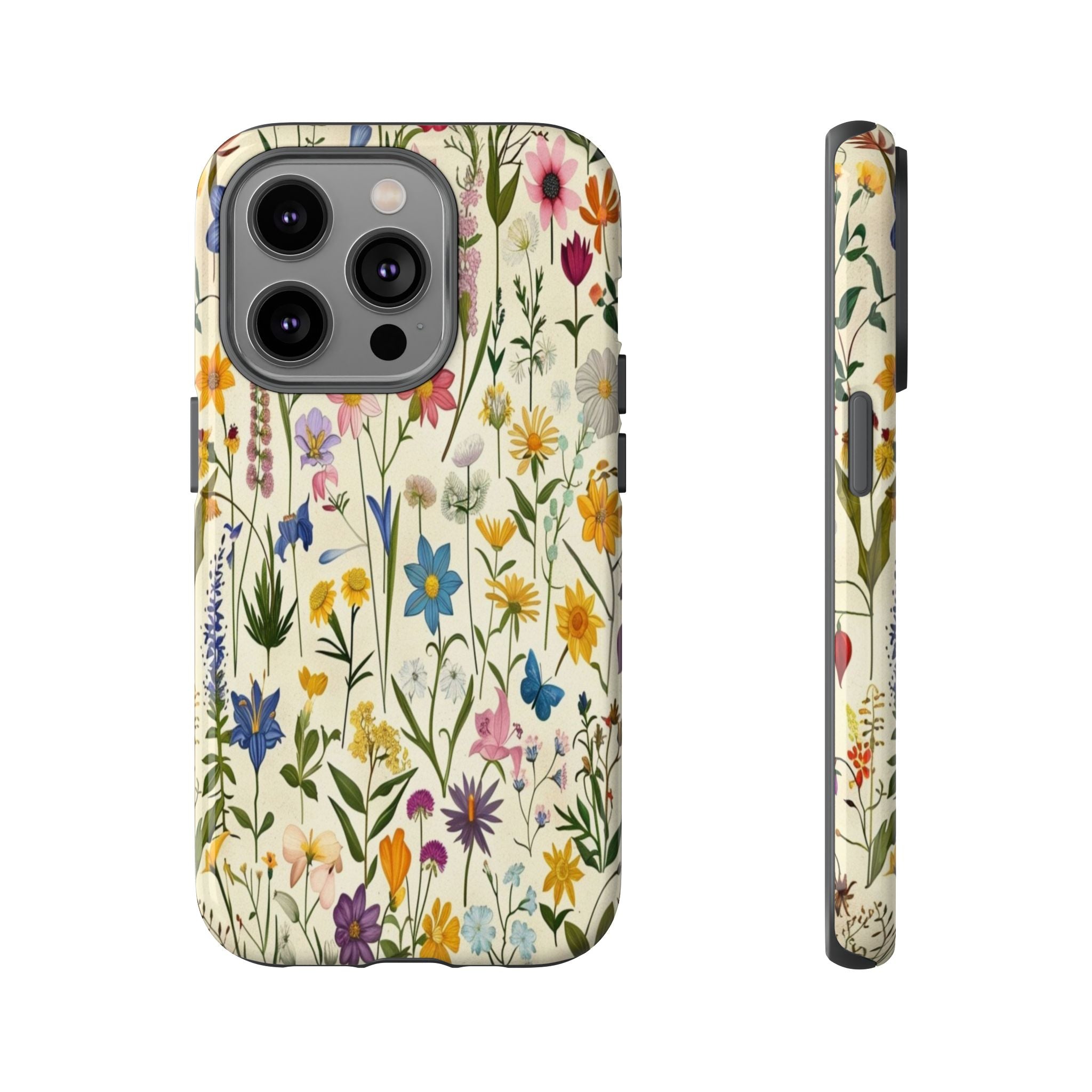 Vibrant Botanical Wildflower Pattern