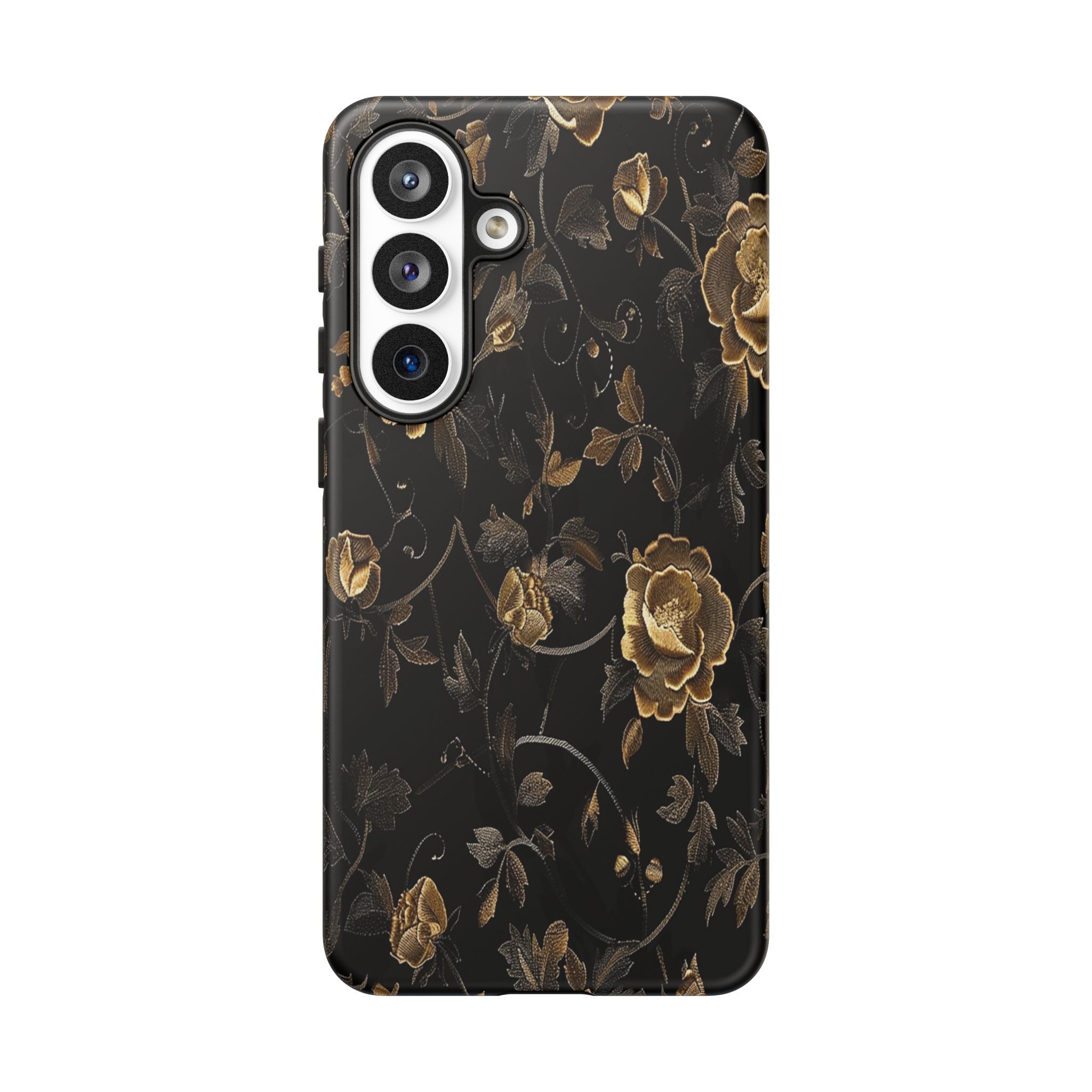 Golden Roses on Black