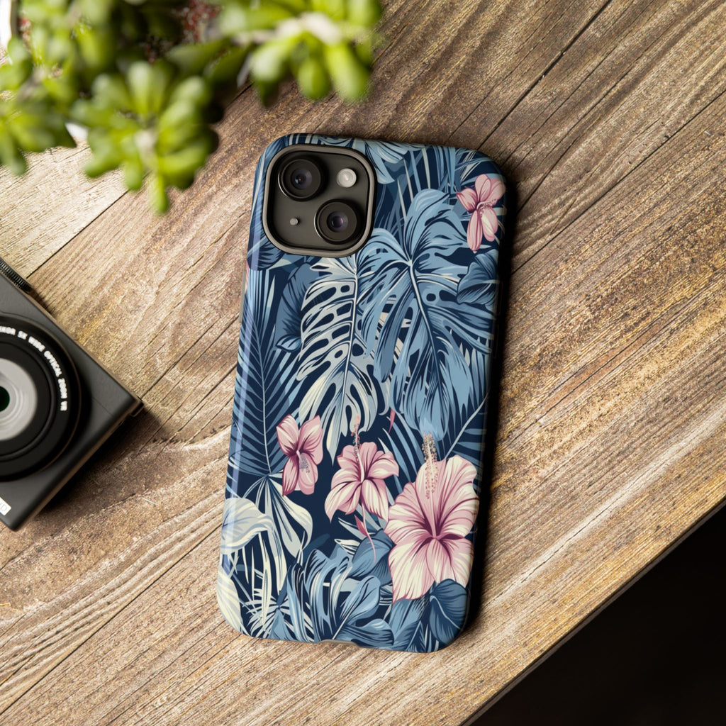 Tropical Hibiscus and Monstera Case