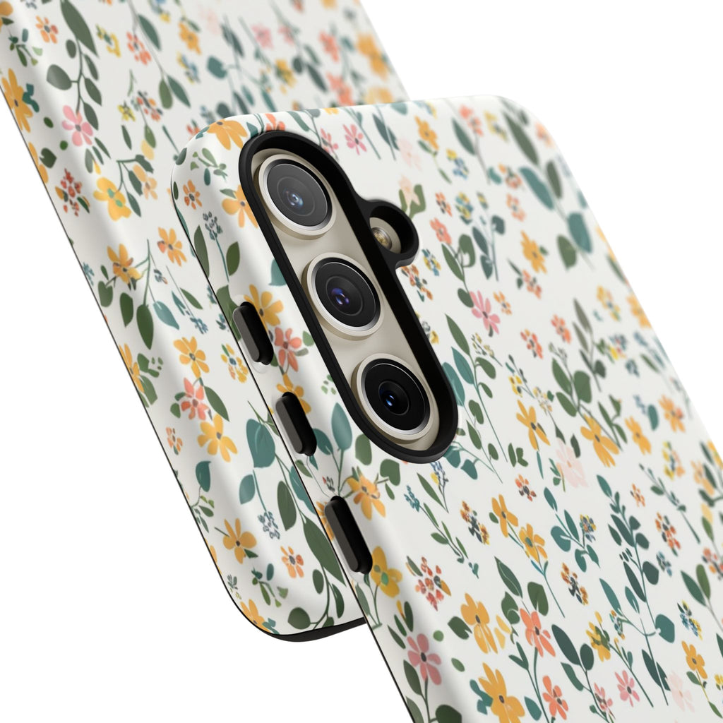 Pastel Leaves and Flowers Case