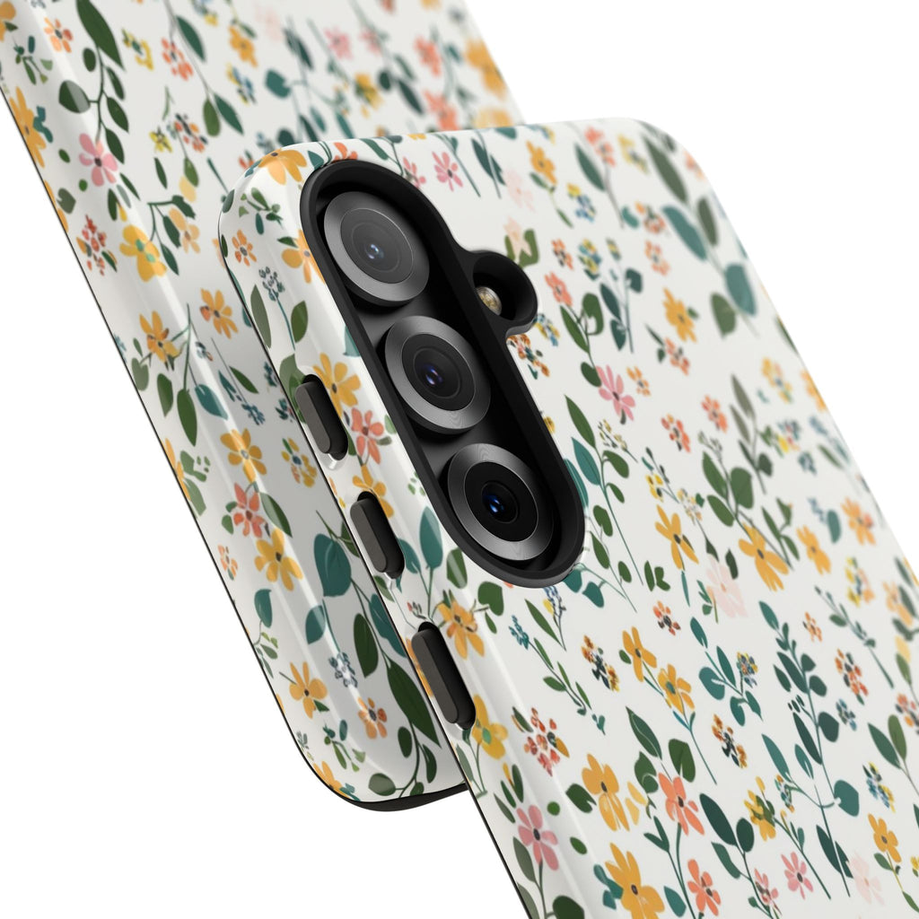 Pastel Leaves and Flowers Case