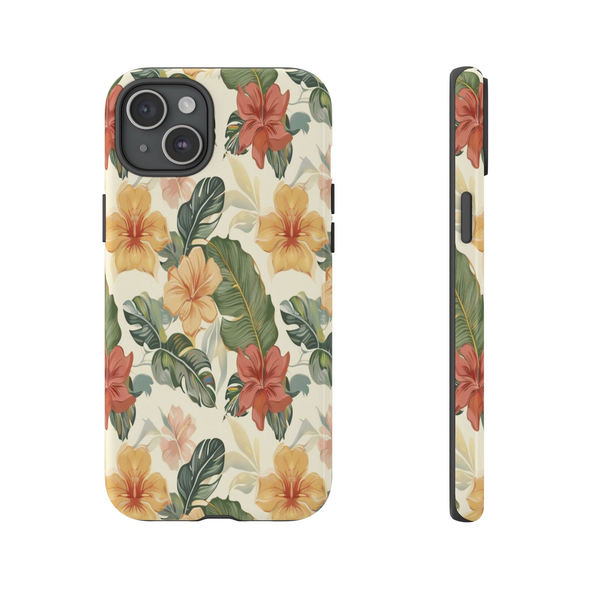 Vintage Tropical Floral Seamless Pattern