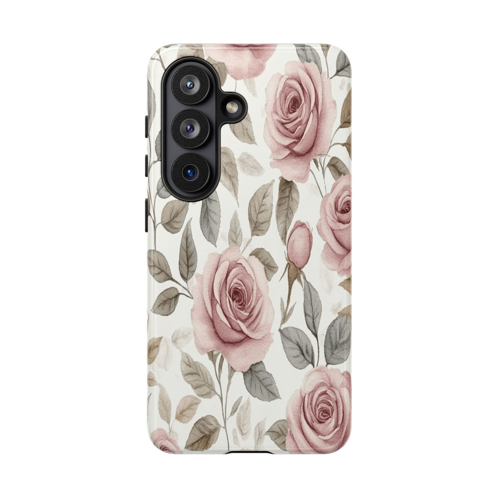 Elegant Watercolor Rose Case