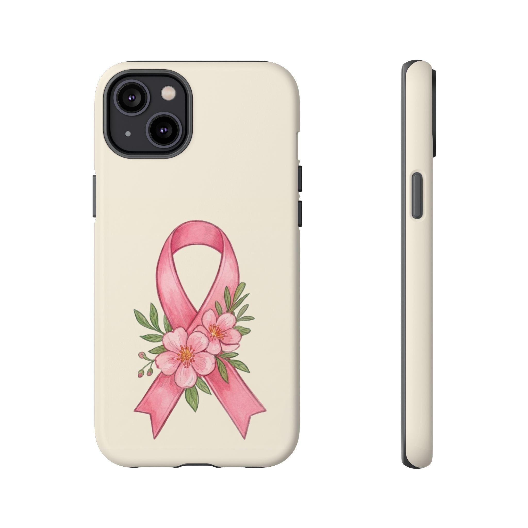 Floral Breast Cancer Awareness Case