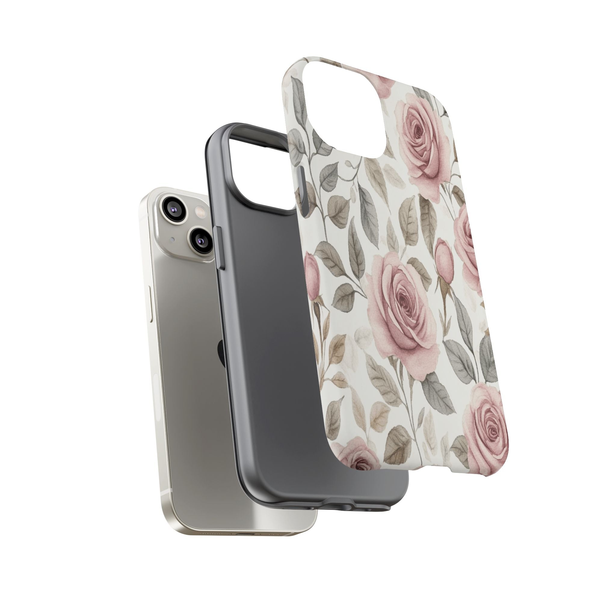 Elegant Watercolor Rose Case