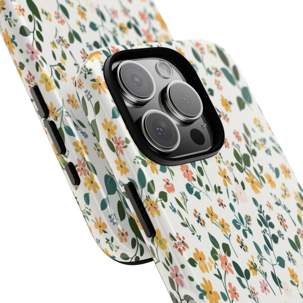 Pastel Leaves and Flowers Case