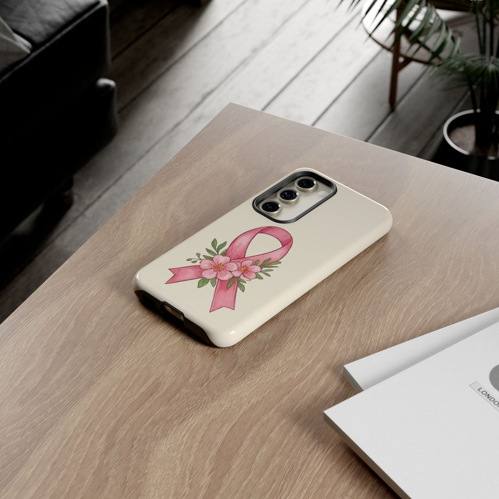 Floral Breast Cancer Awareness Case