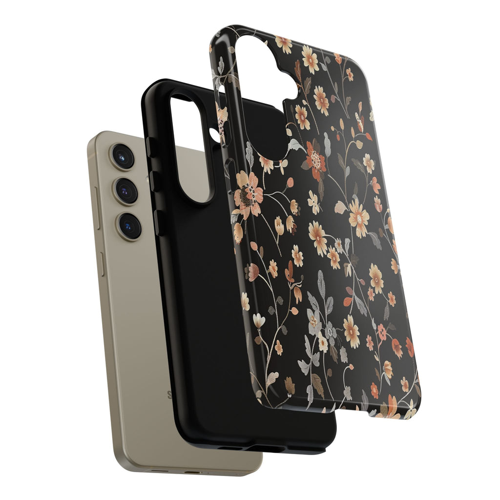 Floral Field on Black Case