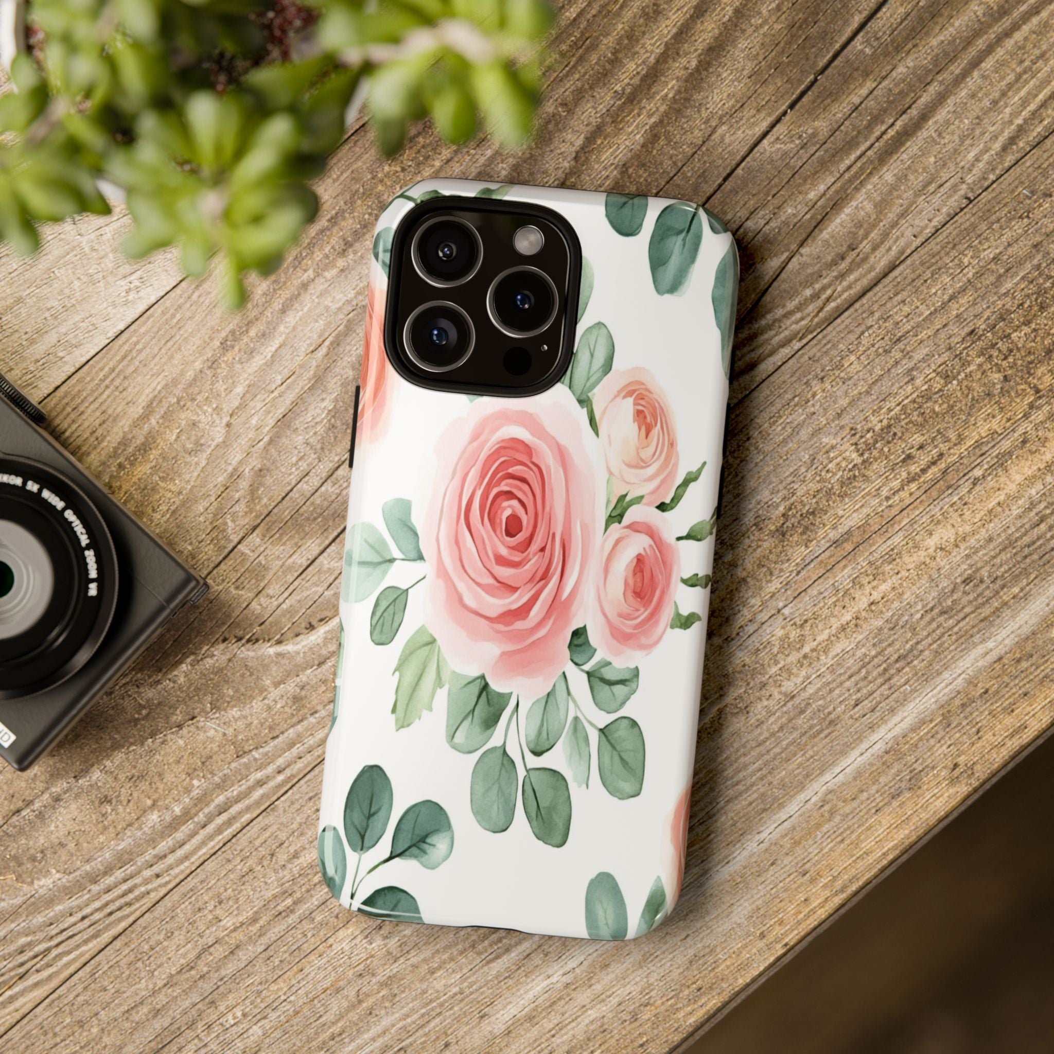 Delicate Watercolor Rose Case