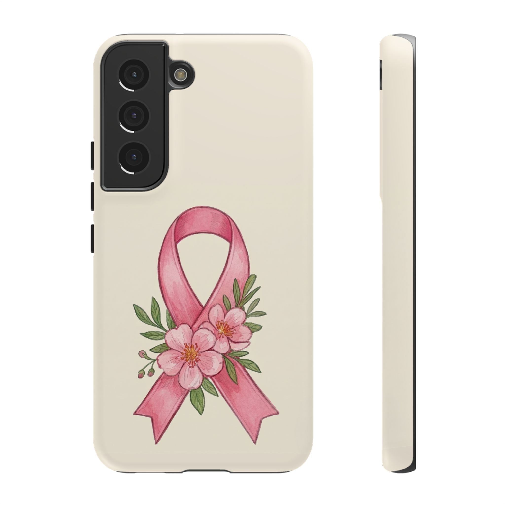 Floral Breast Cancer Awareness Case
