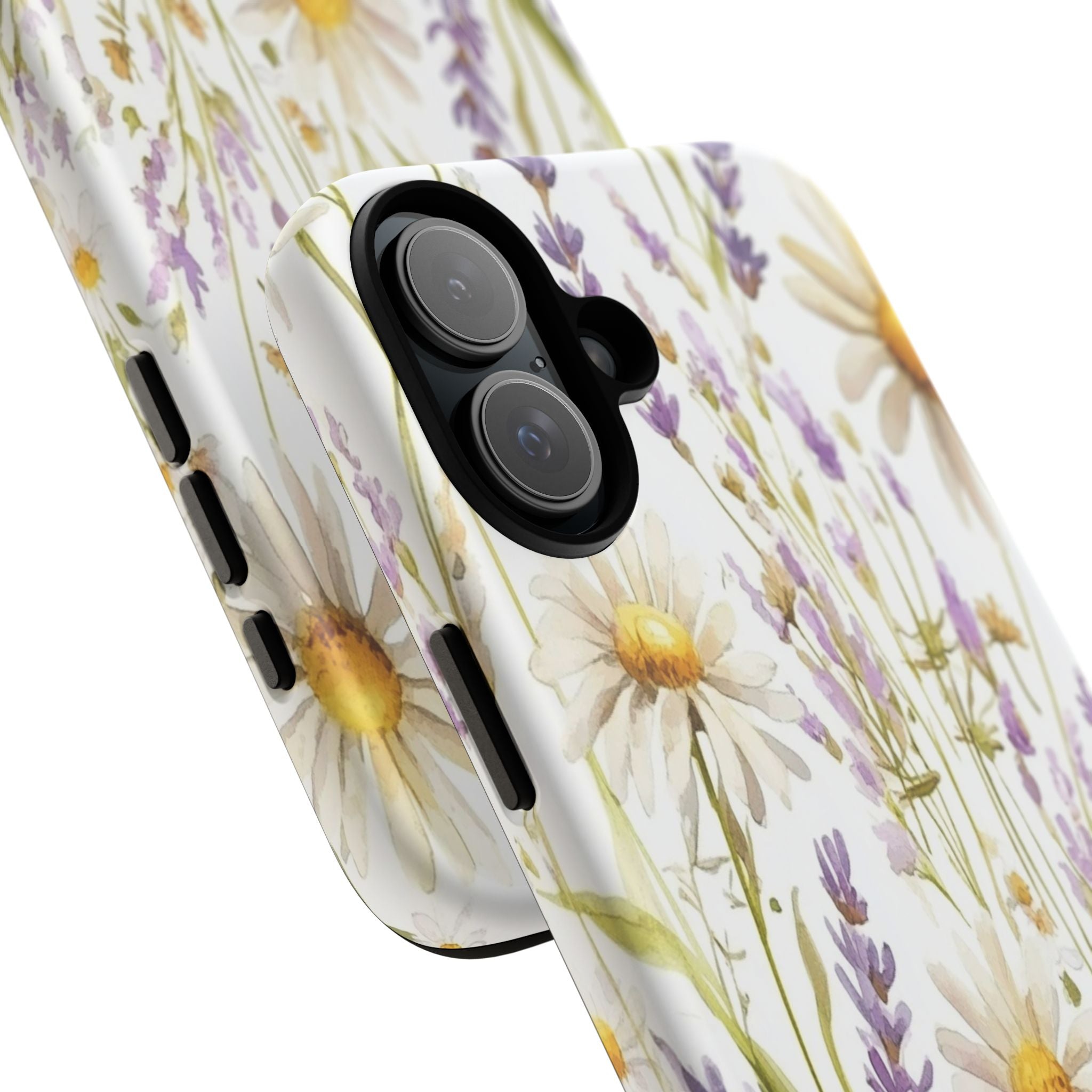 Delicate Watercolor Daisy and Lavender Case