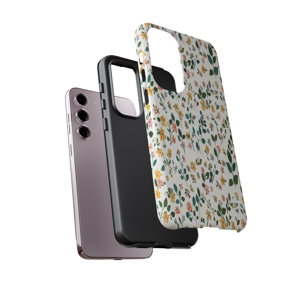 Pastel Leaves and Flowers Case