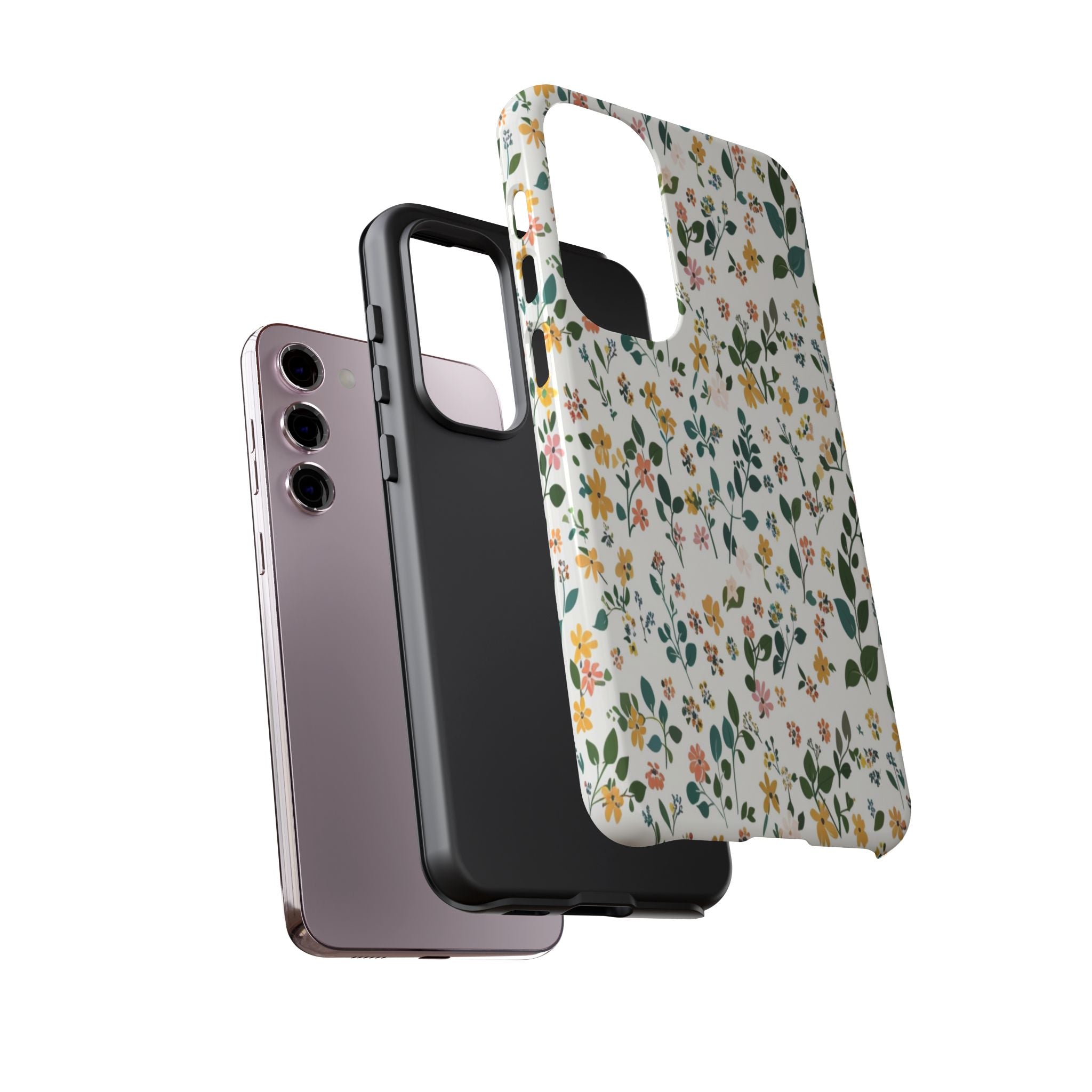 Pastel Leaves and Flowers Case