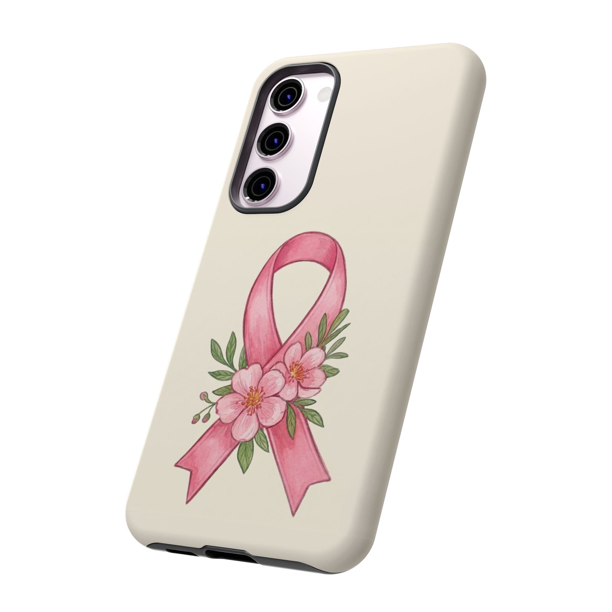 Floral Breast Cancer Awareness Case