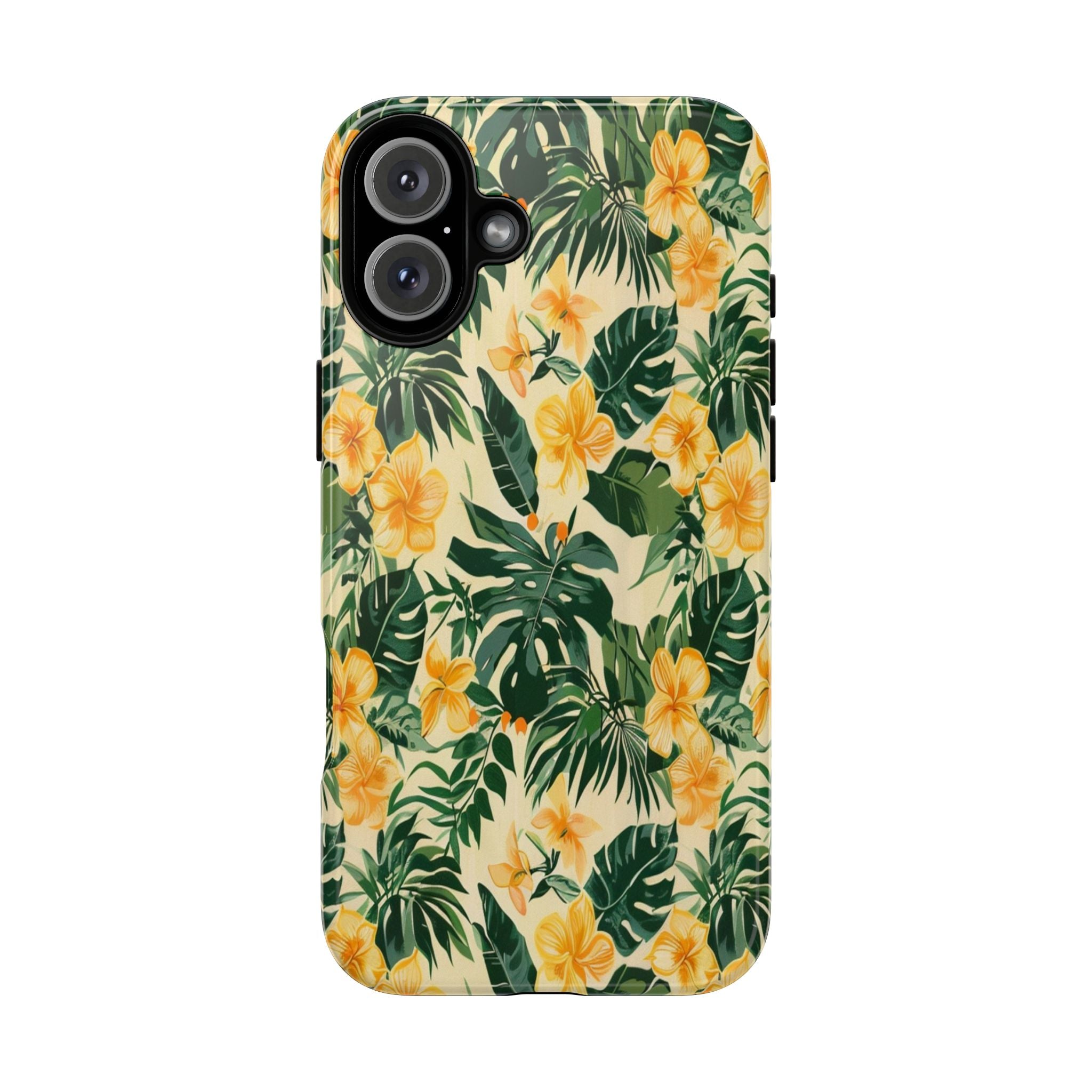 Golden Tropical Blooms