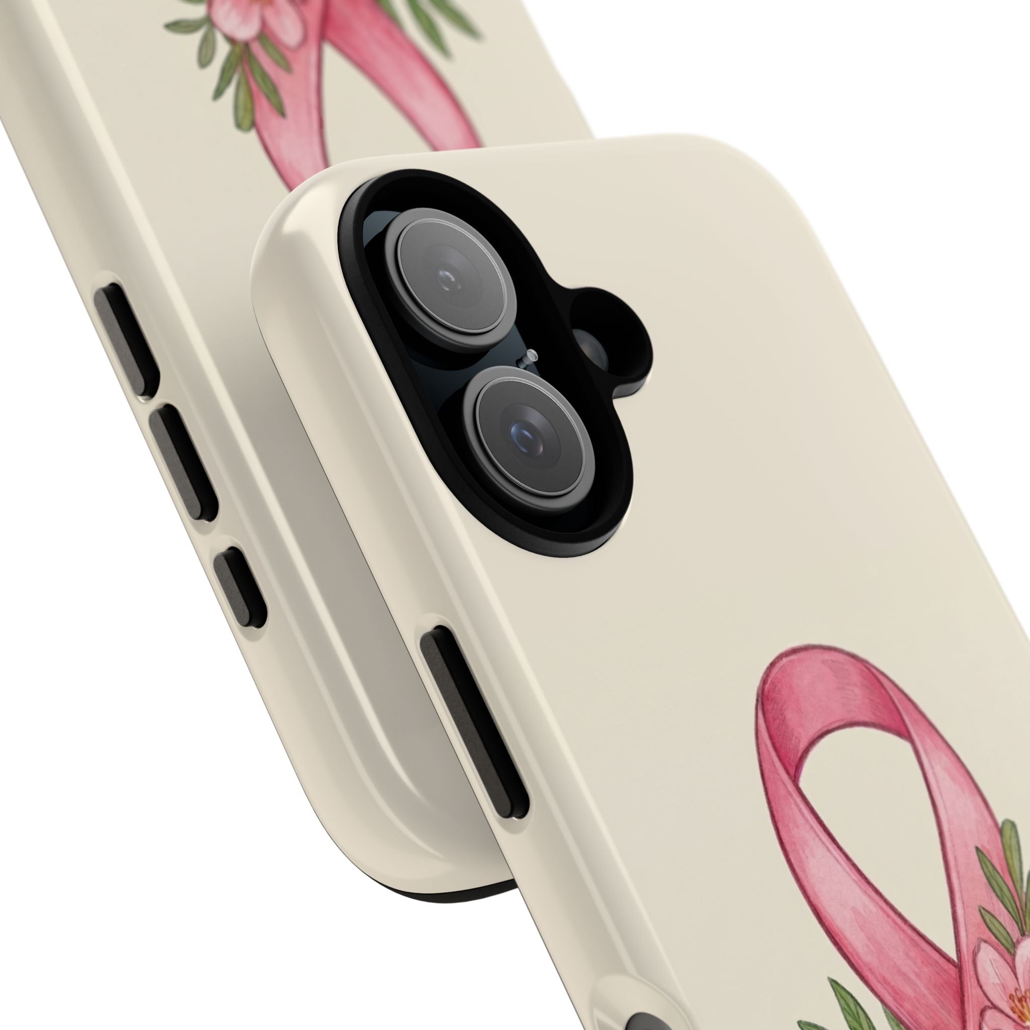 Floral Breast Cancer Awareness Case
