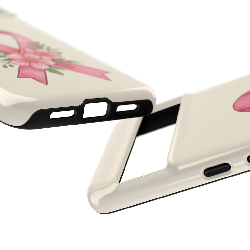 Floral Breast Cancer Awareness Case