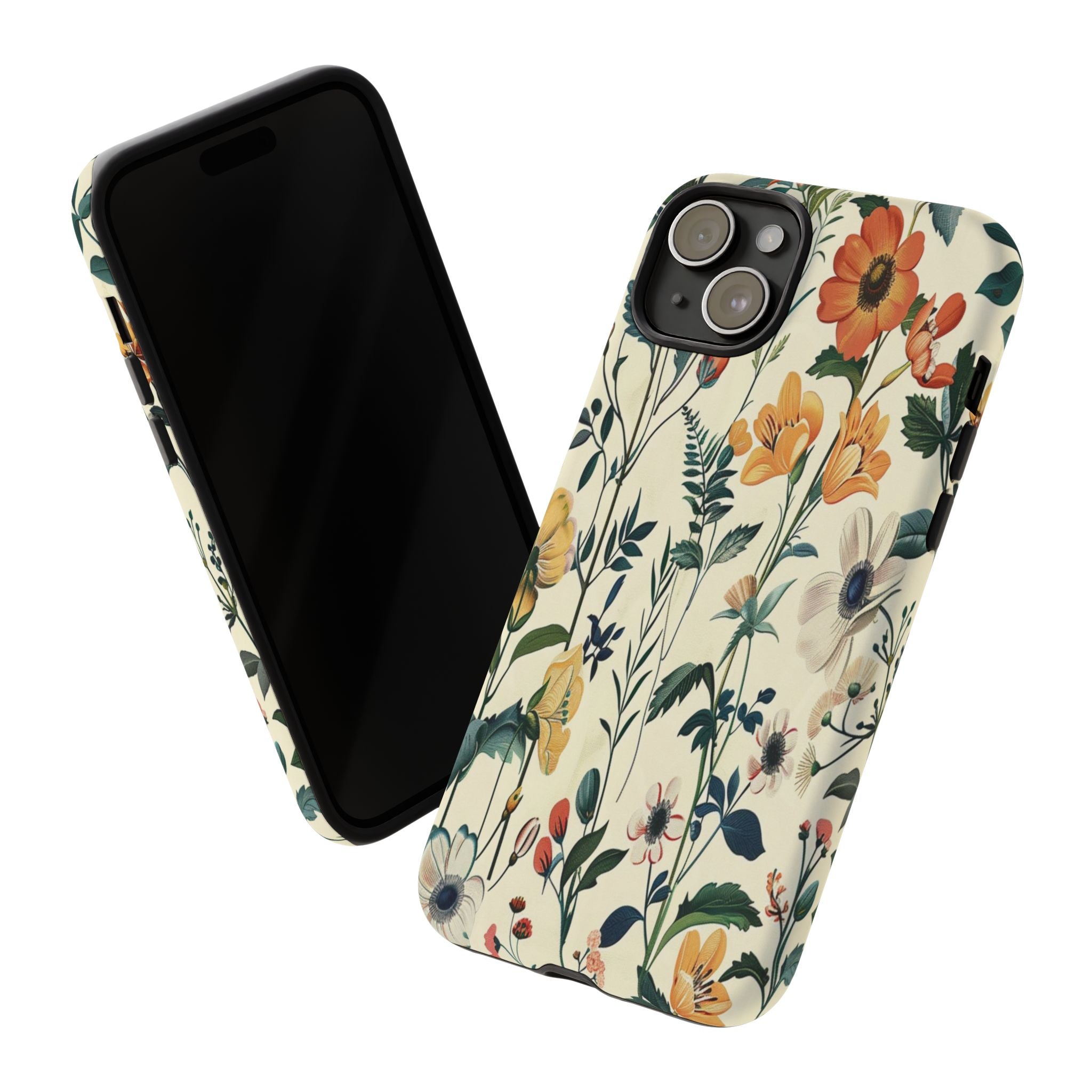 Vintage Botanical Wildflower Seamless Pattern