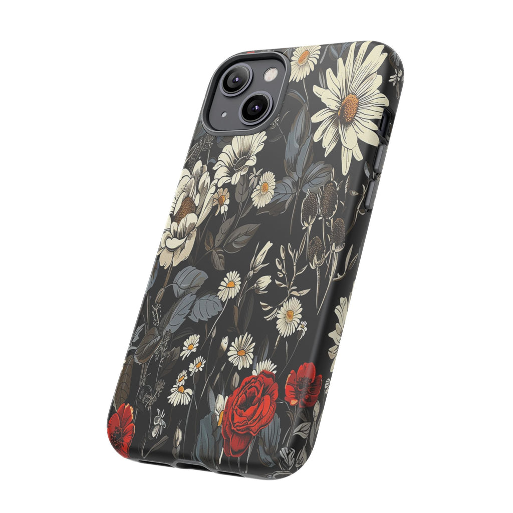 Dark Rose and Daisy Case