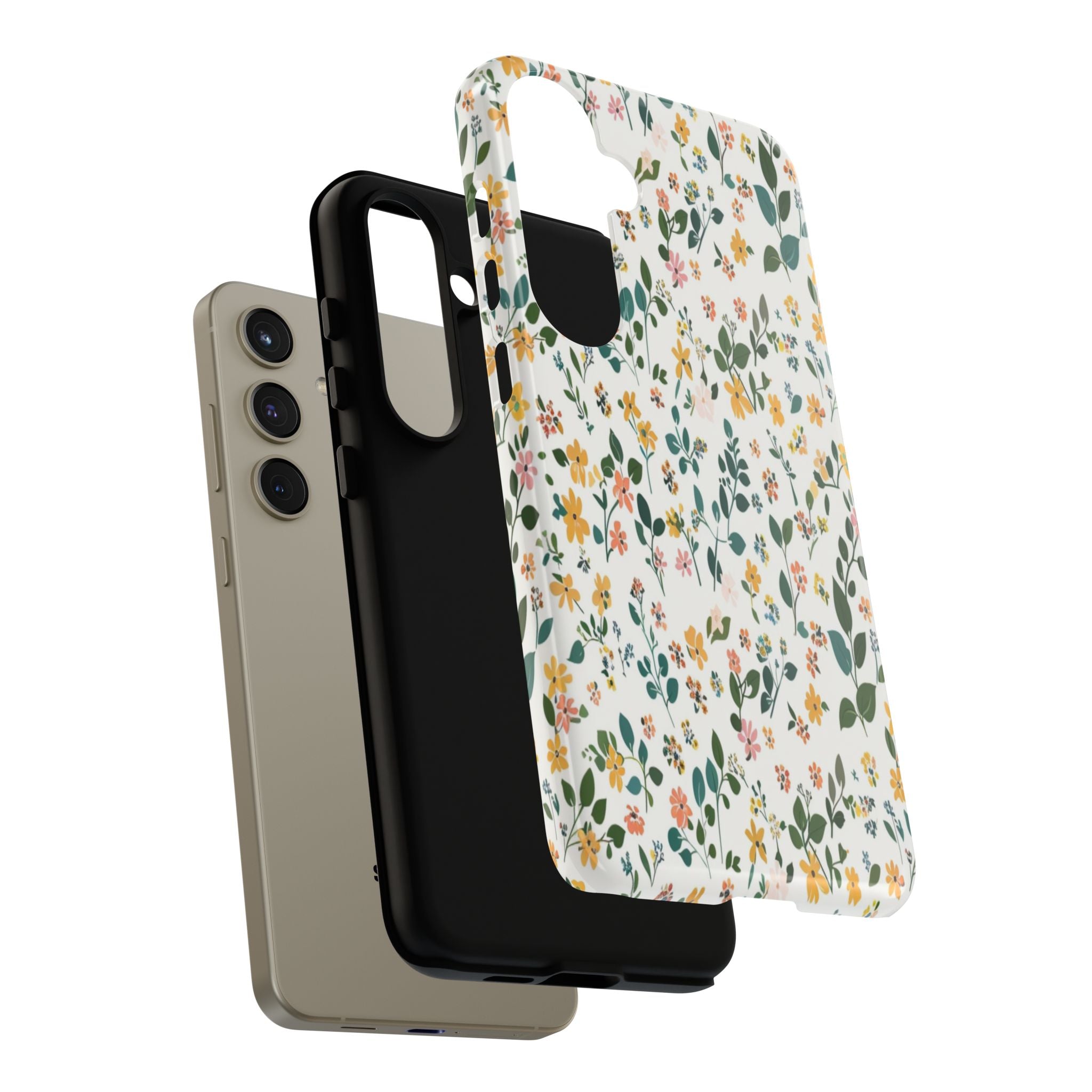 Pastel Leaves and Flowers Case
