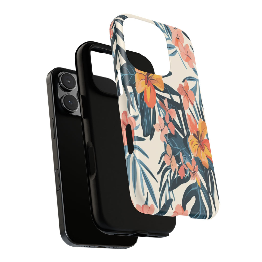 Tropical White and Blue Case