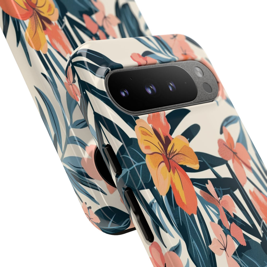 Tropical White and Blue Case