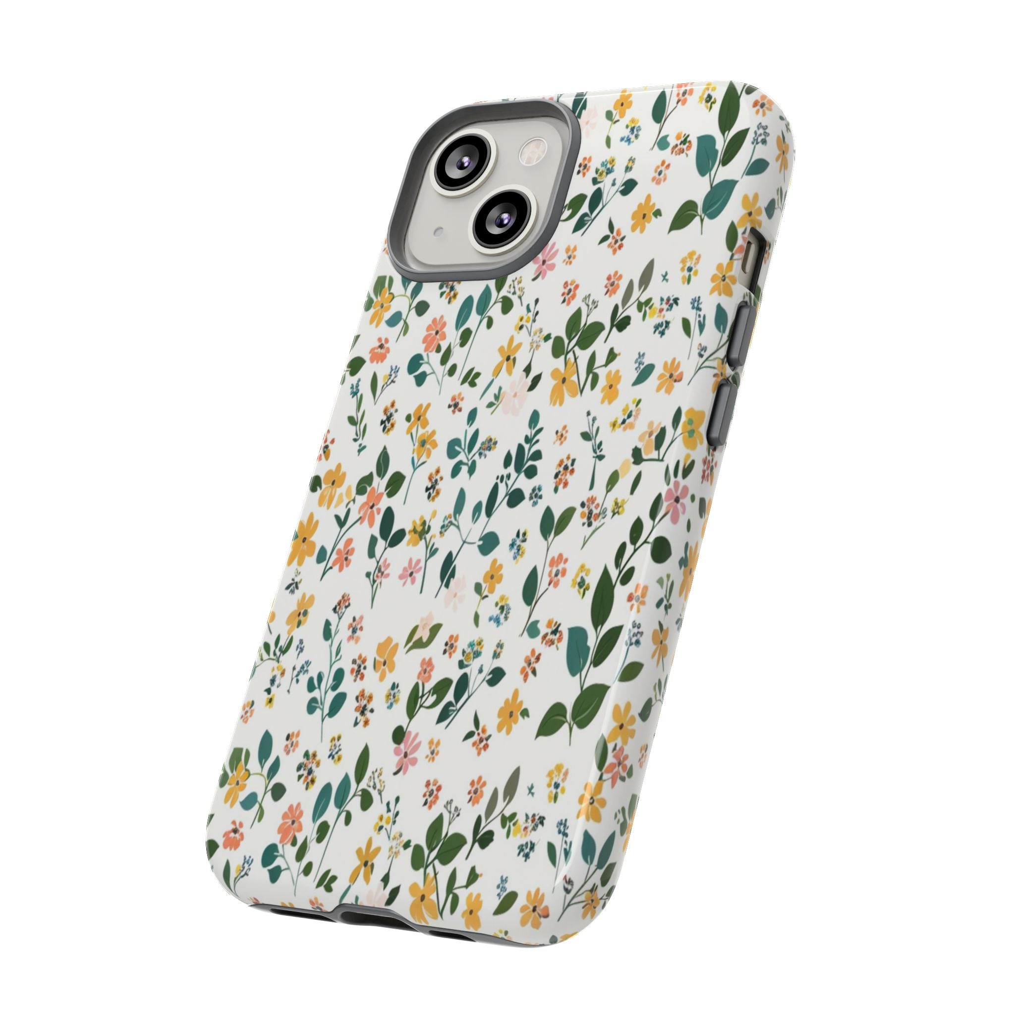 Pastel Leaves and Flowers Case