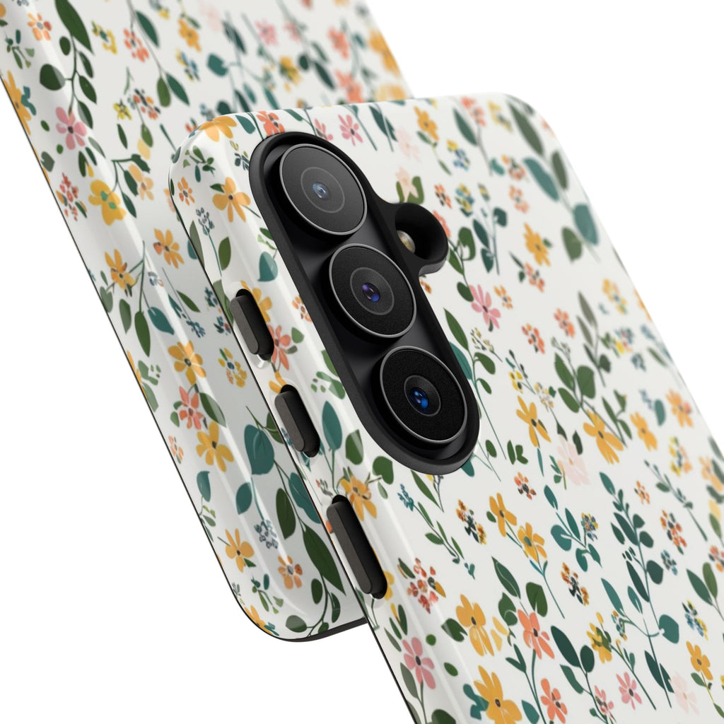 Pastel Leaves and Flowers Case