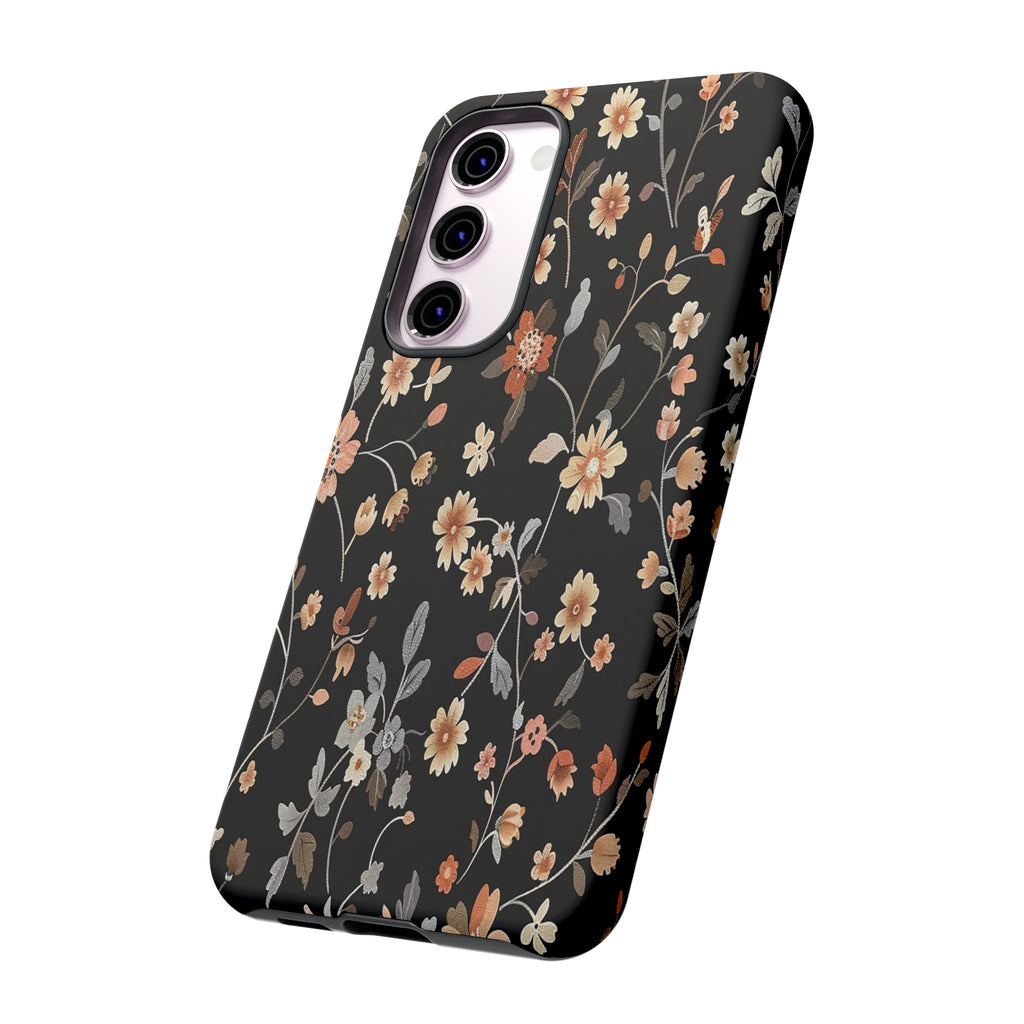 Floral Field on Black Case