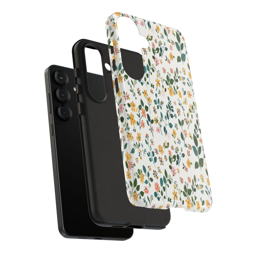 Pastel Leaves and Flowers Case