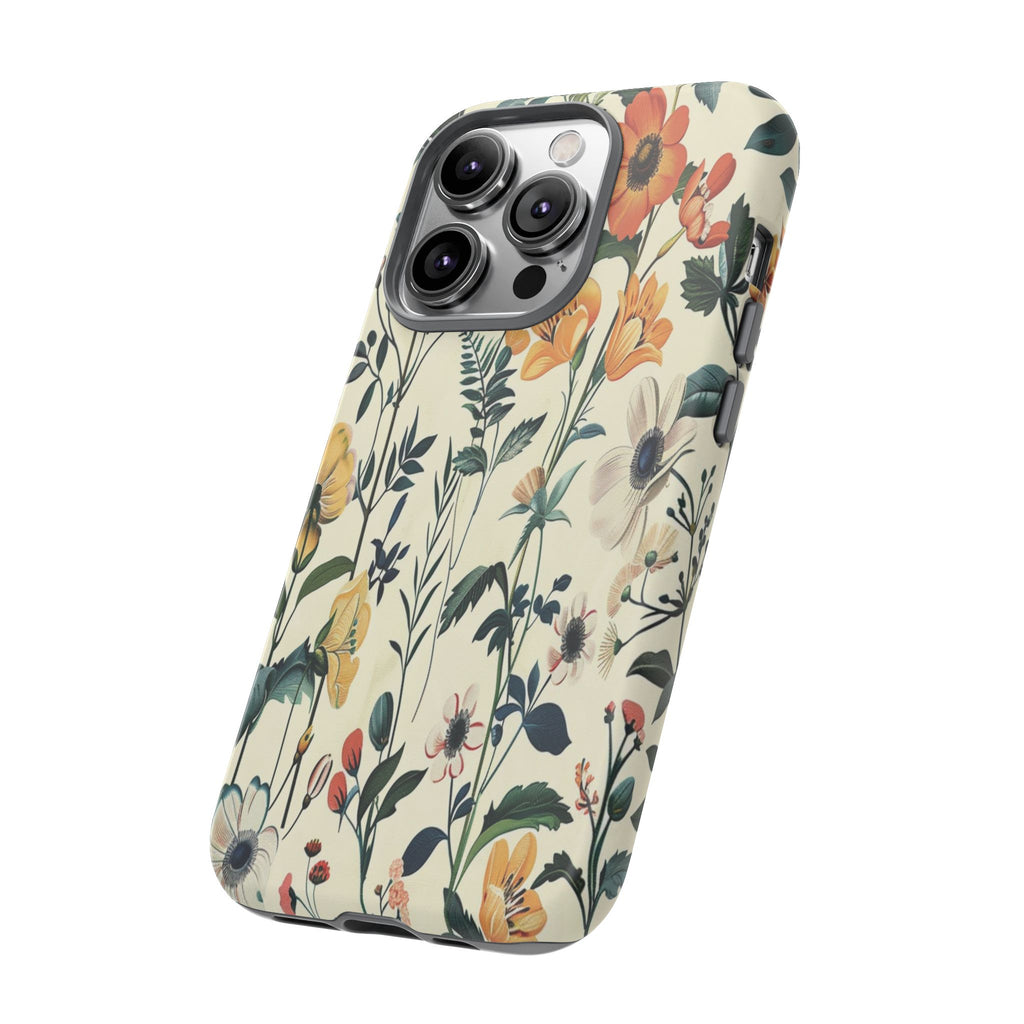 Vintage Botanical Wildflower Seamless Pattern