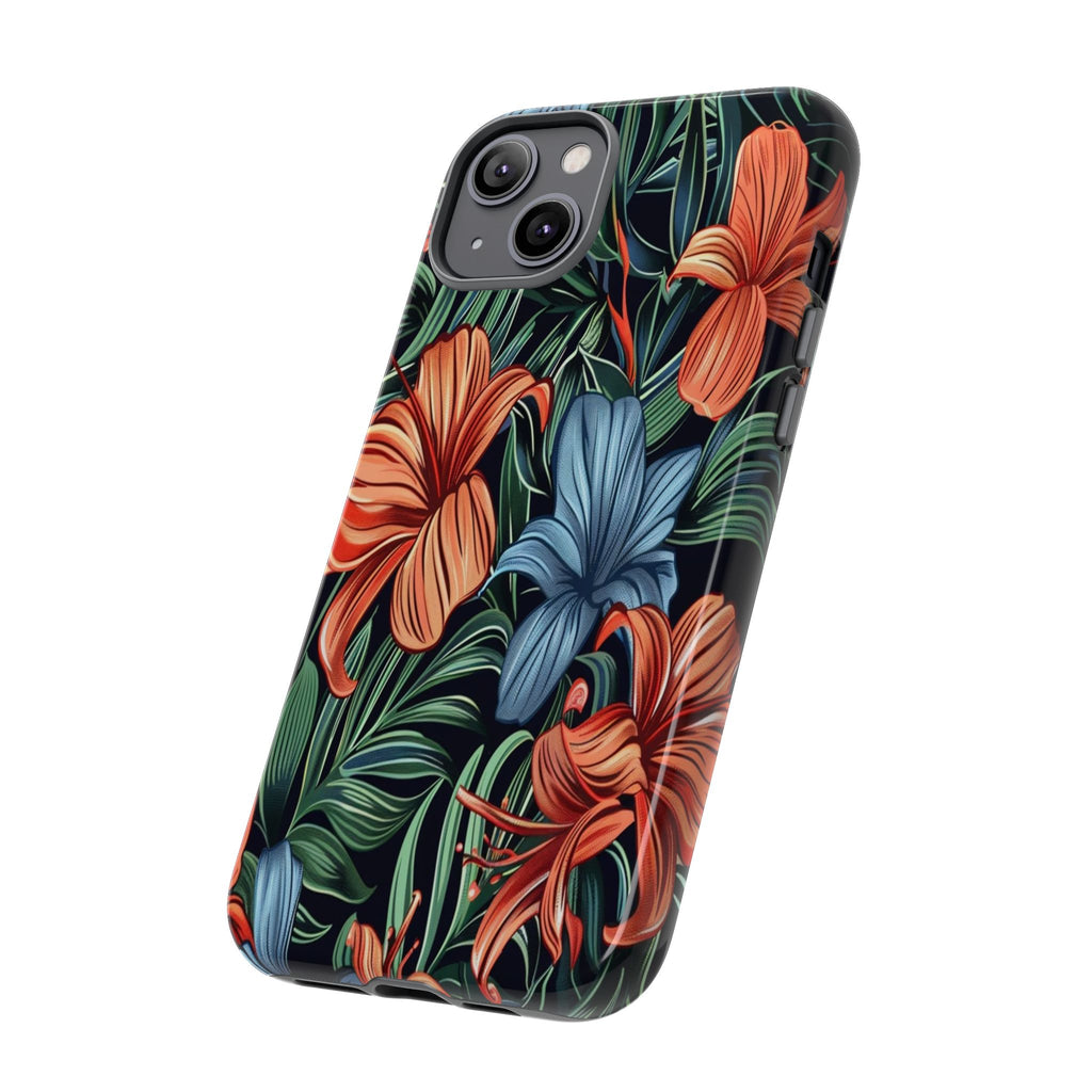 Tropical Red and Blue Case