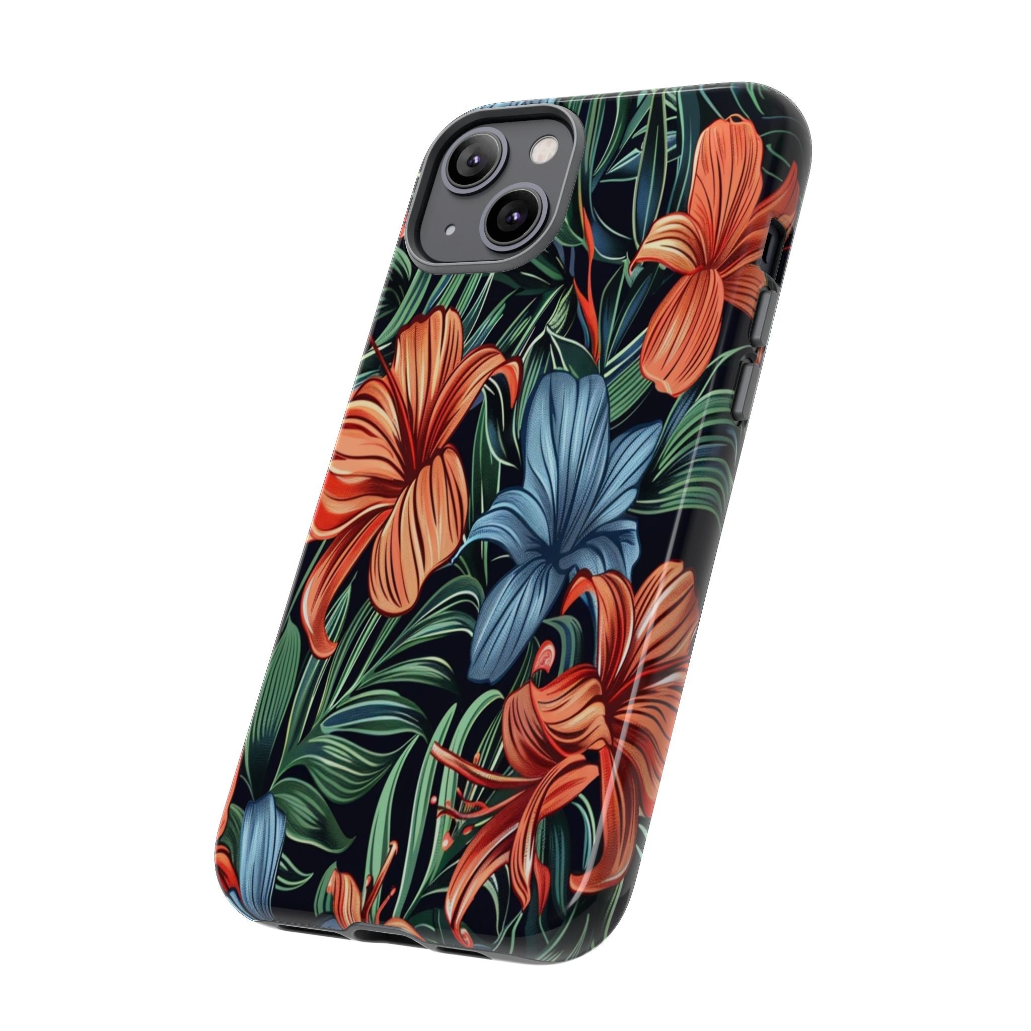 Tropical Red and Blue Case