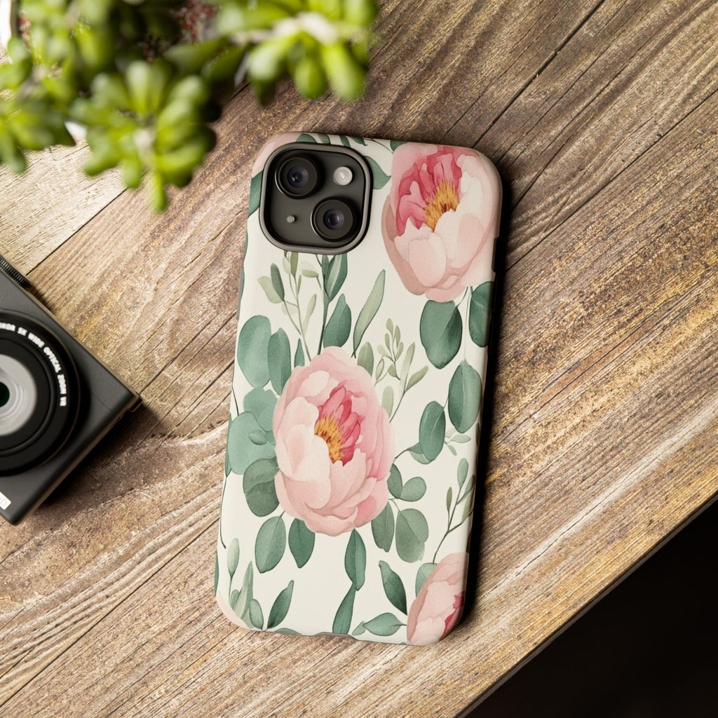 Soft Pink Peonies Case