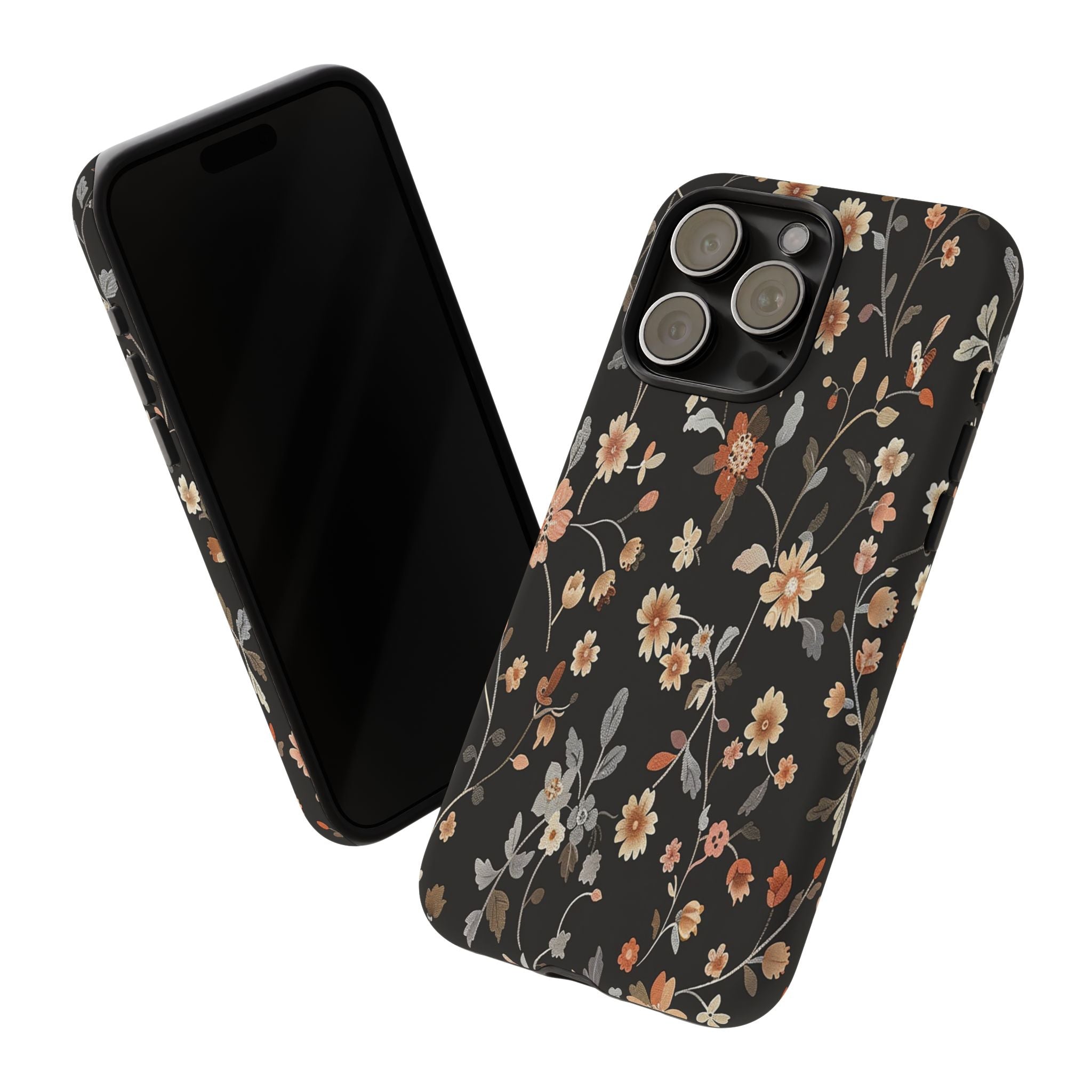 Floral Field on Black Case