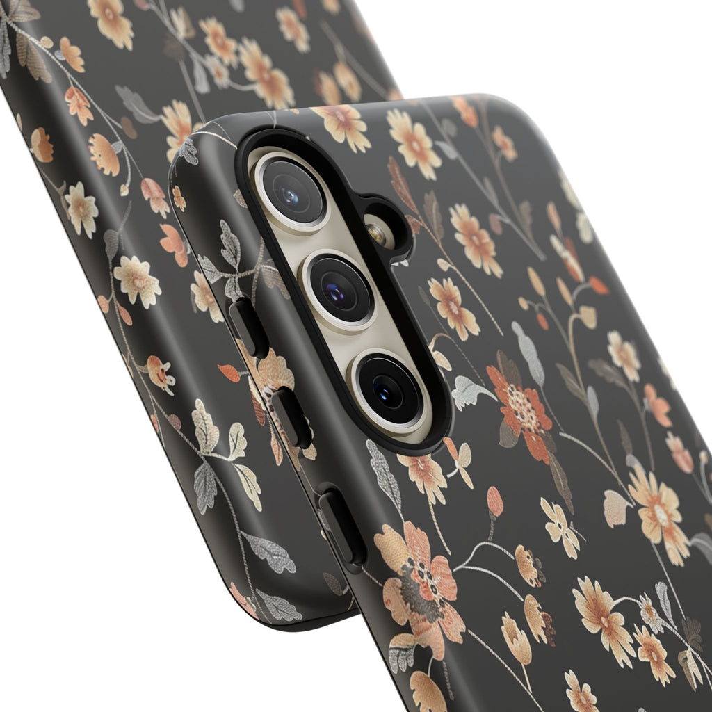 Floral Field on Black Case