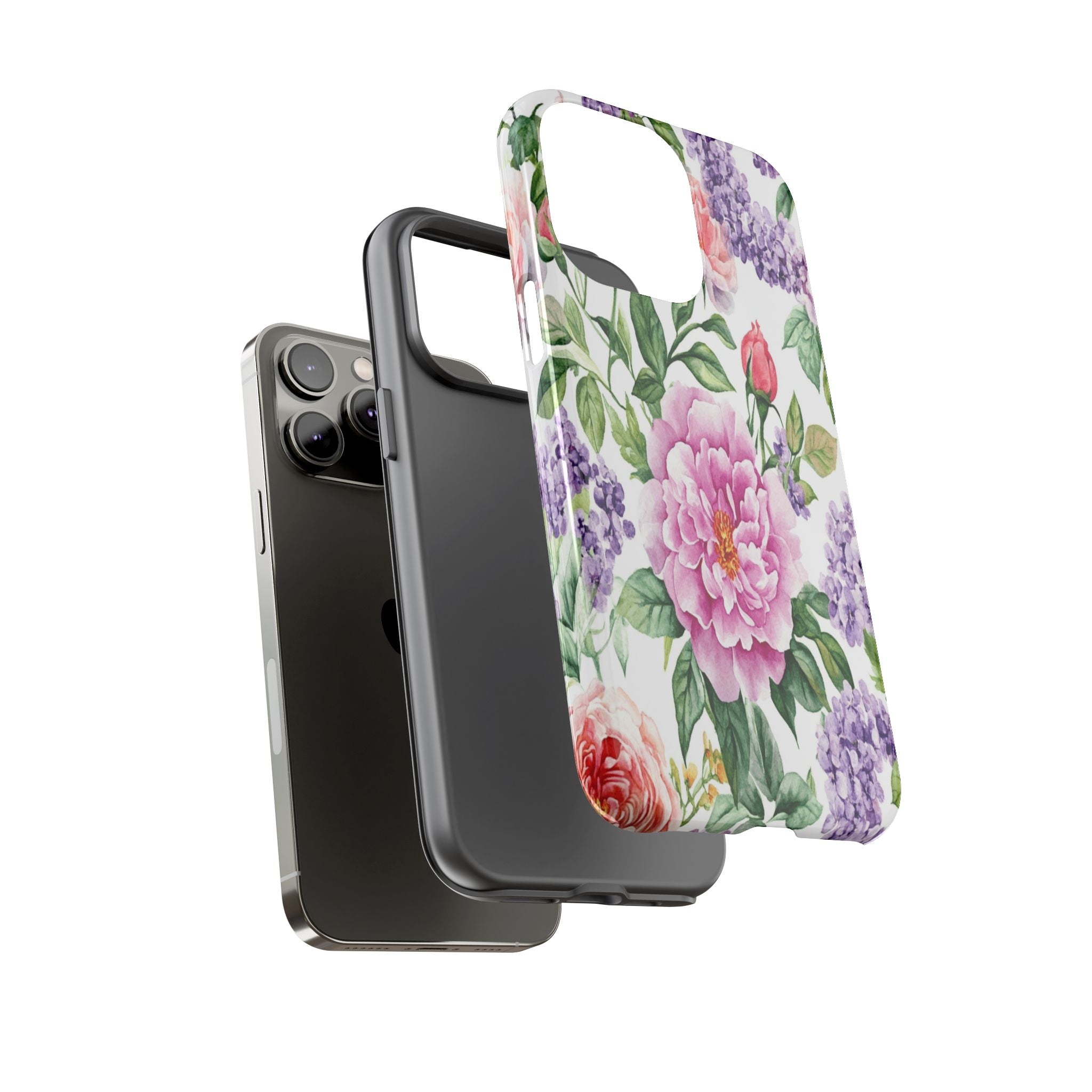 Watercolor Peonies and Lilacs Case