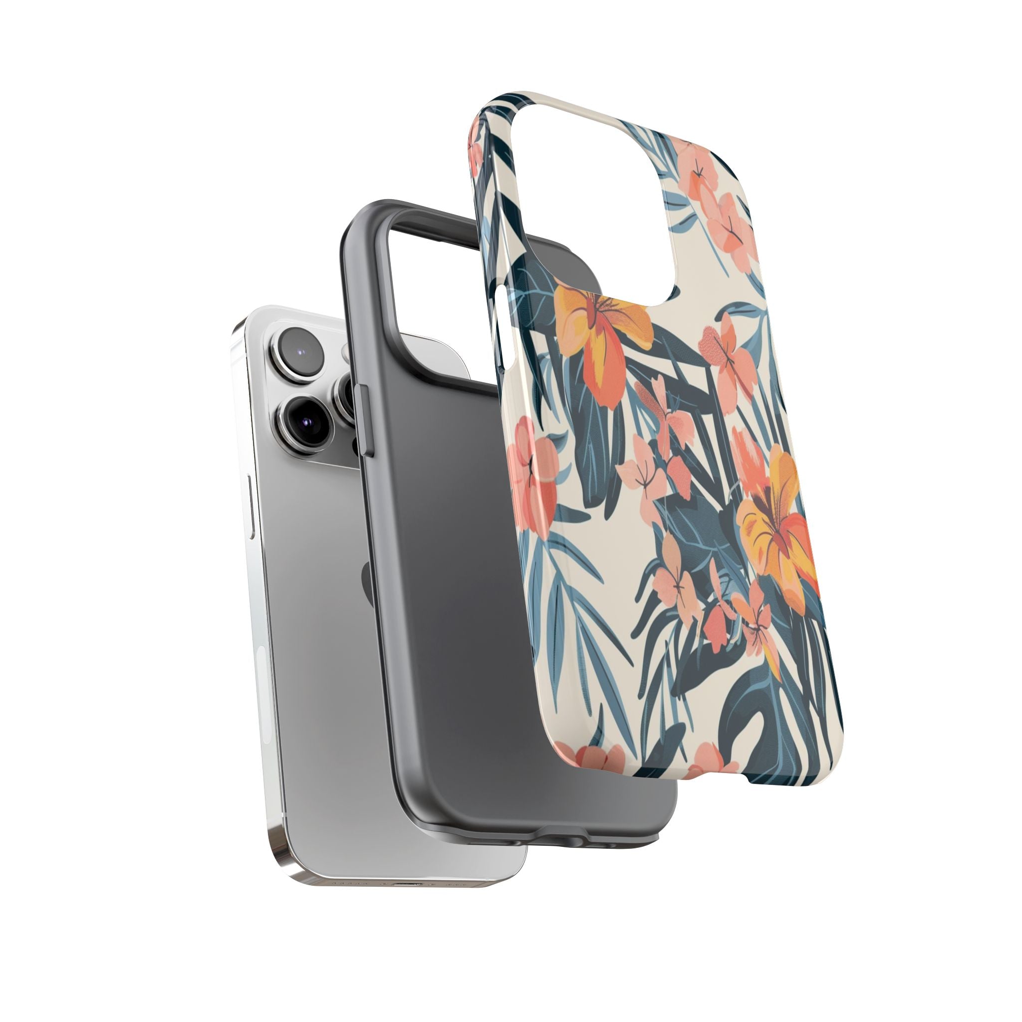 Tropical White and Blue Case