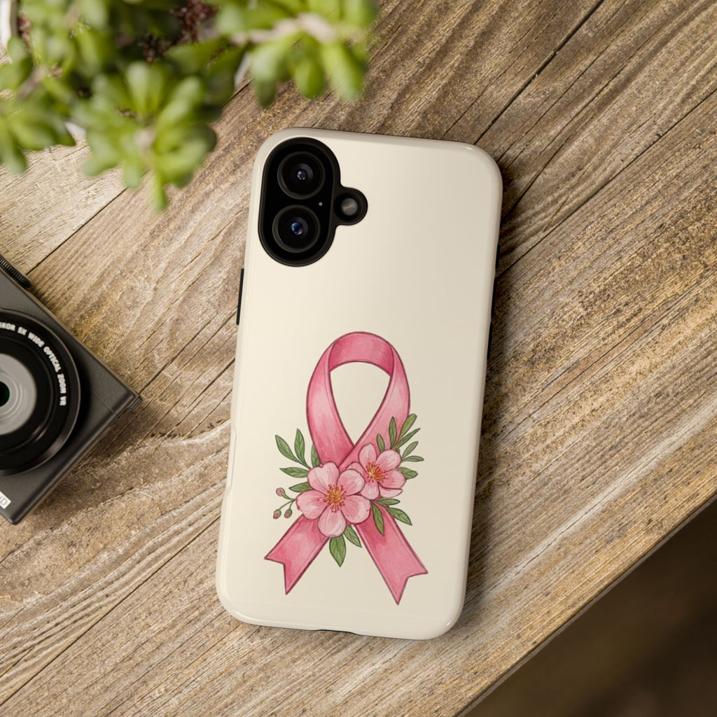 Floral Breast Cancer Awareness Case