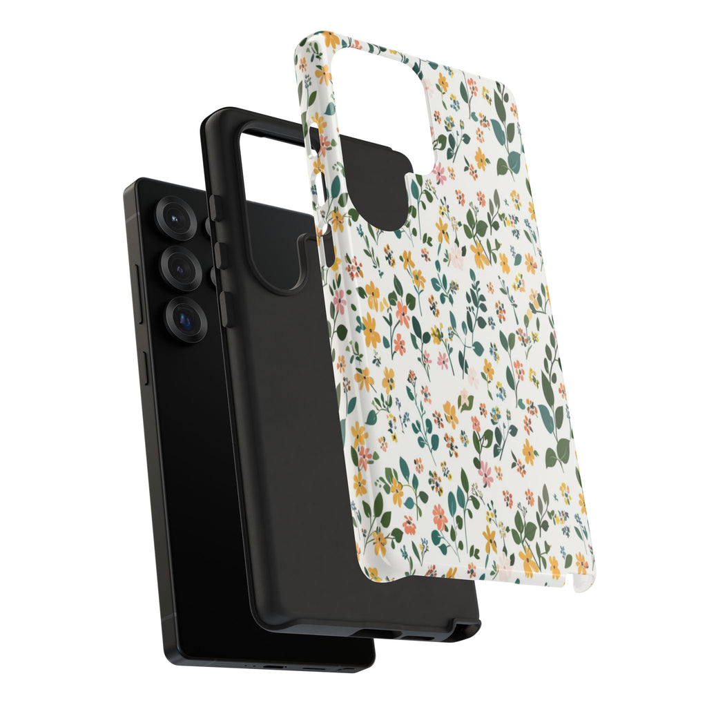 Pastel Leaves and Flowers Case