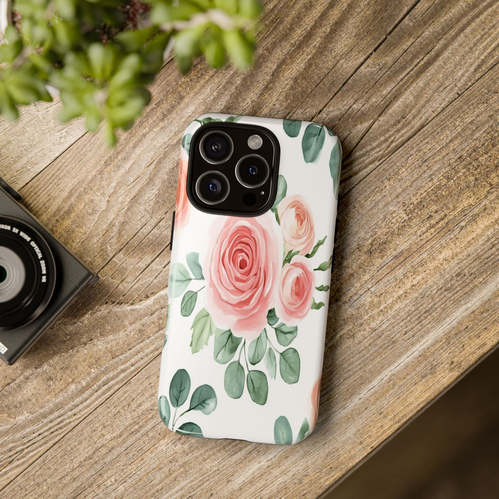 Delicate Watercolor Rose Case