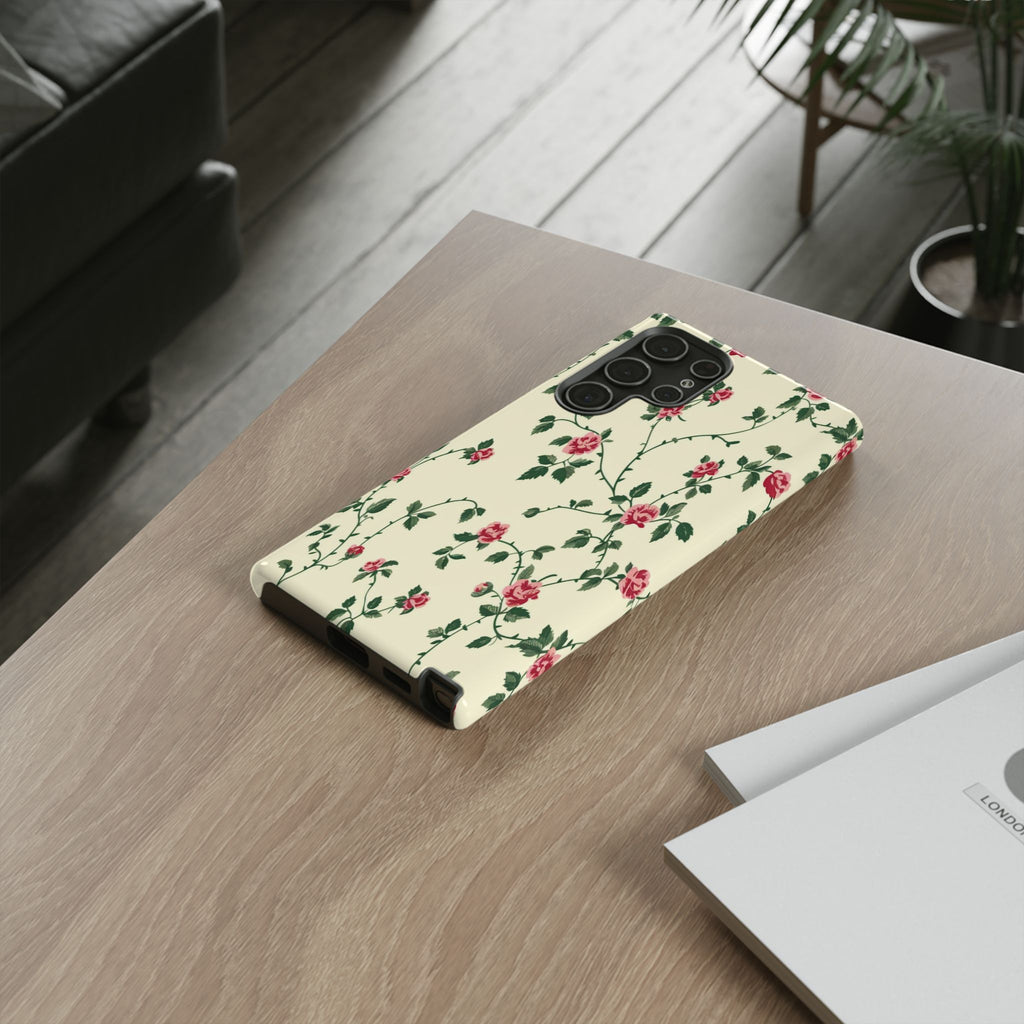Elegant Pink Victorian Roses Case