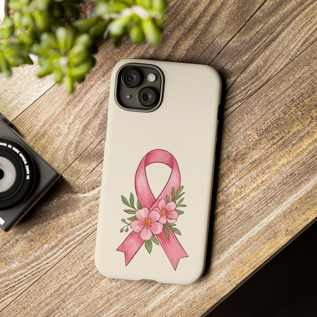 Floral Breast Cancer Awareness Case
