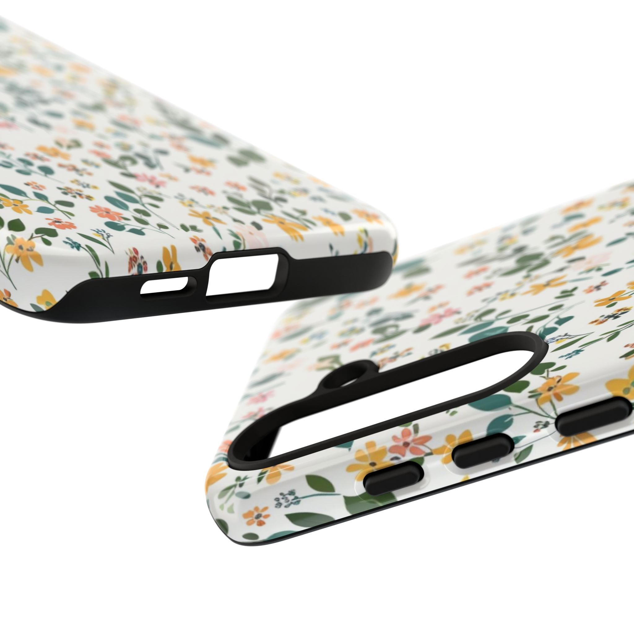 Pastel Leaves and Flowers Case