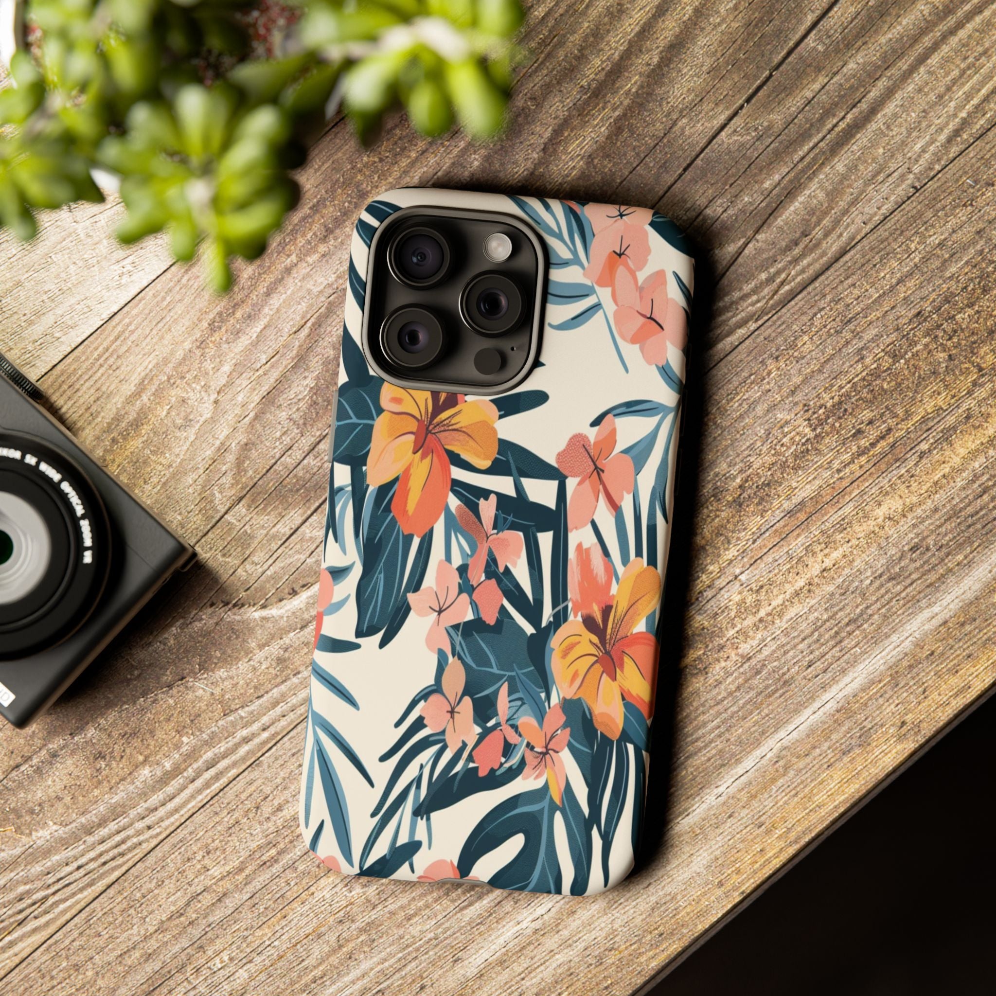 Tropical White and Blue Case