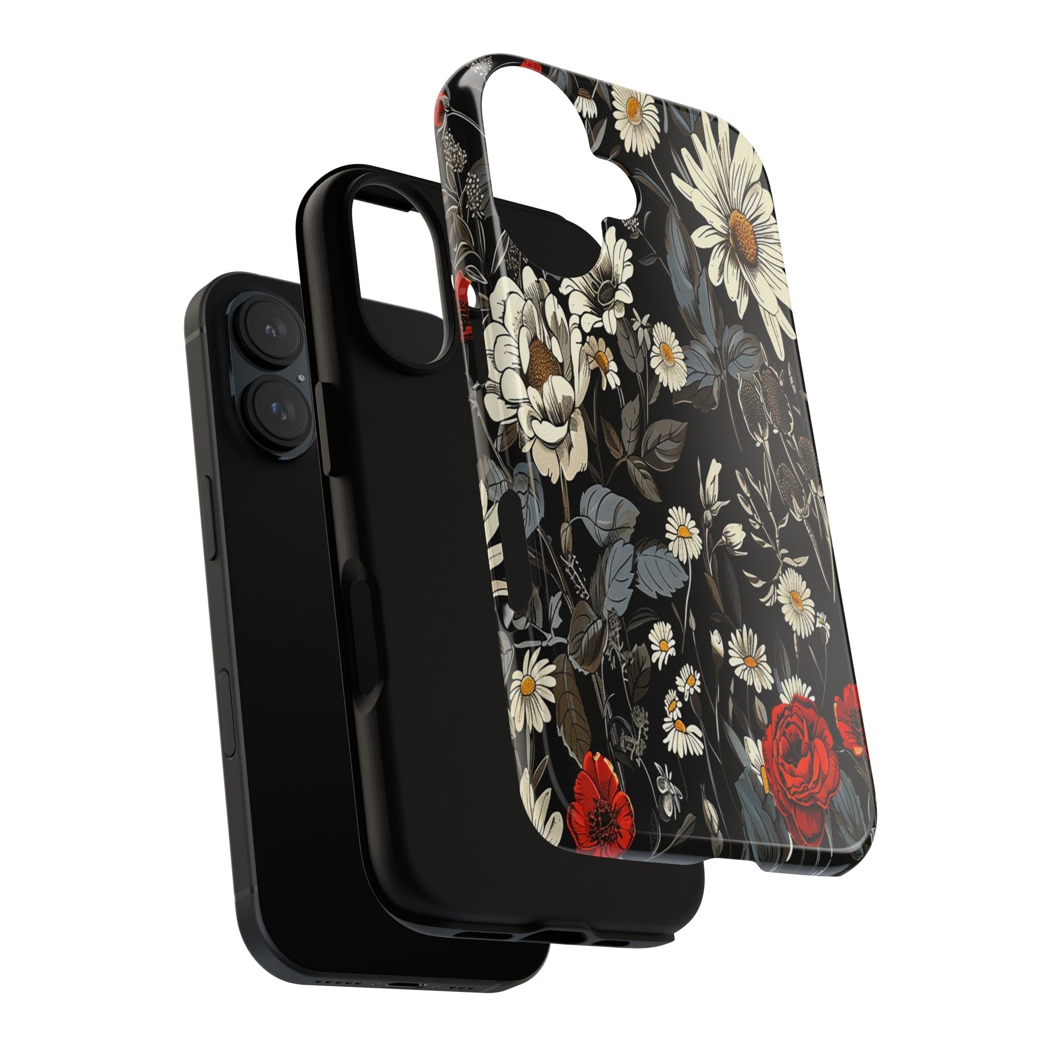 Dark Rose and Daisy Case